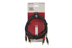 GEWA Pro Line cavo doppio 3 m, 2 x cinch su entrambe le estremità