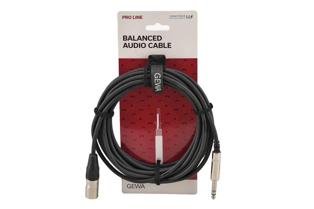 GEWA Pro Line cavo bilanciato 6 m, jack stereo a XLR maschio