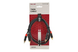 GEWA Pro Line doppio cavo 1,5 m, 2 x cinch