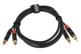 GEWA Pro Line doppio cavo 1,5 m, 2 x cinch