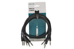 GEWA Basic Line cavo patch 0,9 m, jack stereo diritto, 6 pezzi