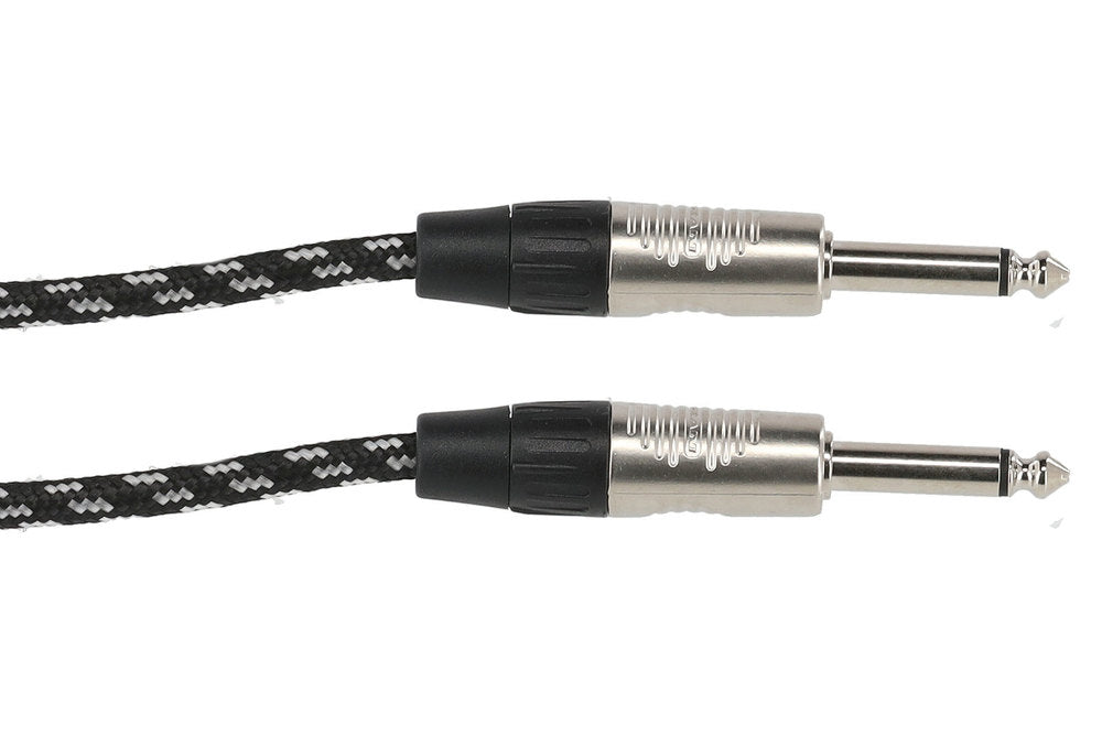 GEWA Pro Line cavo per strumenti 3 m, tweed bianco-nero, jack dritto