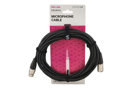 GEWA Pro Line cavo microfonico da 9 m, XLR femmina a XLR maschio