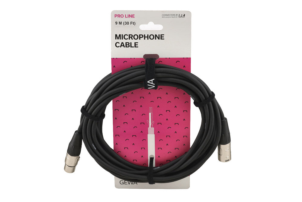 GEWA Pro Line cavo microfonico da 9 m, XLR femmina a XLR maschio