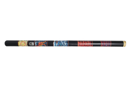 Toca didgeridoo in bambù DIDG-PK2, motivo Kangaroo 2, 119 cm