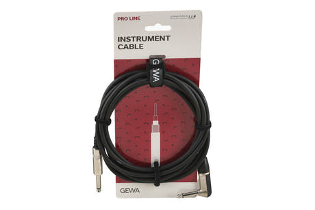 GEWA Pro Line cavo per strumenti 3 m, jack da diritto ad angolato