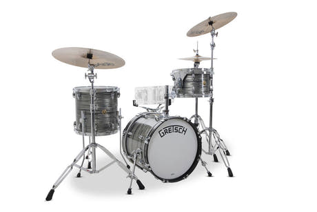 Gretsch Broadkaster set shell a 3 pezzi 18", Grey Oyster