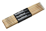 Vater Goodwood Rock bacchette per batteria, hickory 2ª scelta, punta in nylon