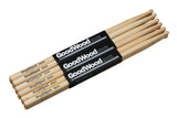 Vater Goodwood Rock bacchette per batteria, hickory di 2ª scelta, punta in legno