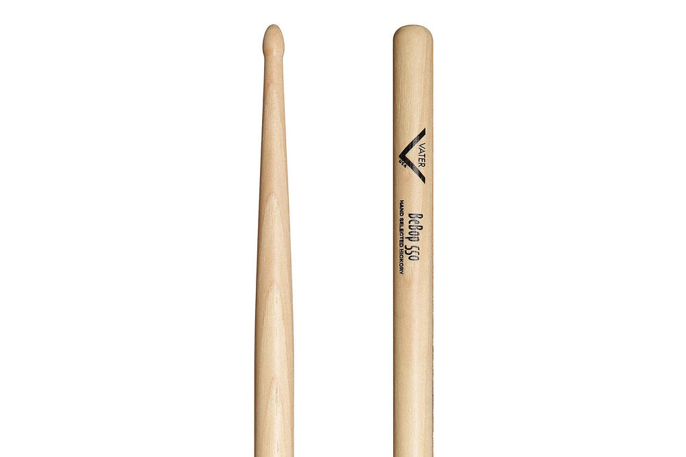 Vater Bebop 550 bacchette per batteria, hickory, punta in legno