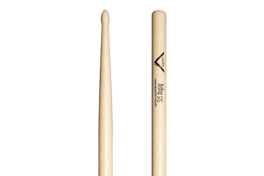Vater Bebop 525 bacchette per batteria, hickory, punta in legno