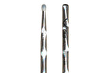 Bacchette per batteria Vater Color Wrap 5A Silver Optic, hickory, punta in nylon