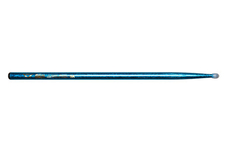Vater Color Wrap 5A Blue Sparkle bacchette per batteria, hickory, punta in nylon