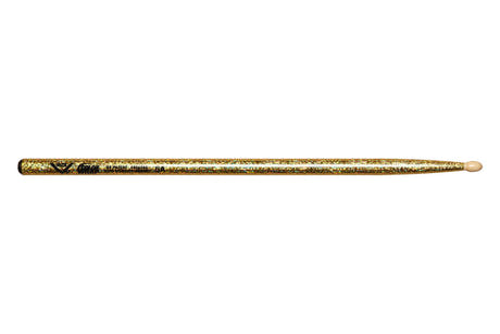 Bacchette per batteria Vater Color Wrap 5A Gold Sparkle, hickory, punta in legno