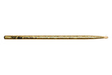 Bacchette per batteria Vater Color Wrap 5A Gold Sparkle, hickory, punta in legno