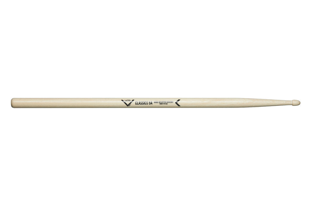 Vater Classics 5A bacchette per batteria, hickory, punta in legno