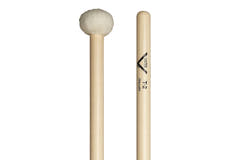 Mazze per timpani Vater Timpani Mallet T2, feltro medio-duro, manico diritto
