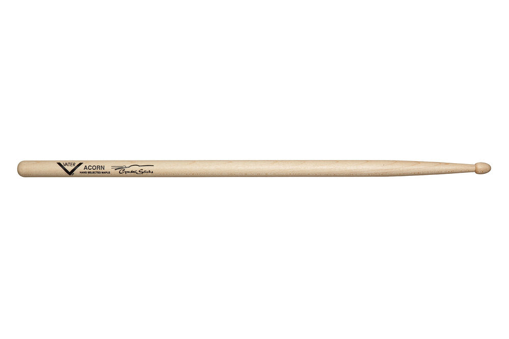 Vater Cymbal Stick Acorn bacchette per batteria, acero, punta in legno