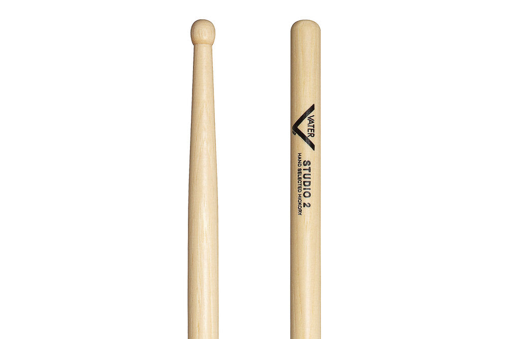 Vater Studio 2 bacchette per batteria, hickory, punta in legno