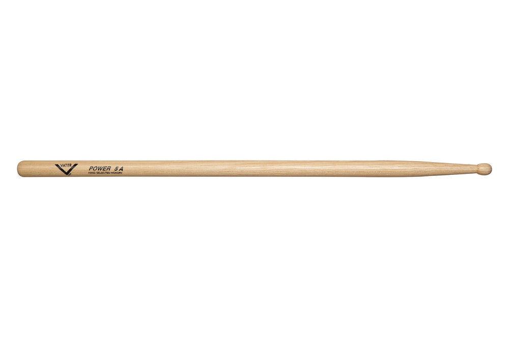 Vater Power 5A bacchette per batteria, hickory, punta in legno