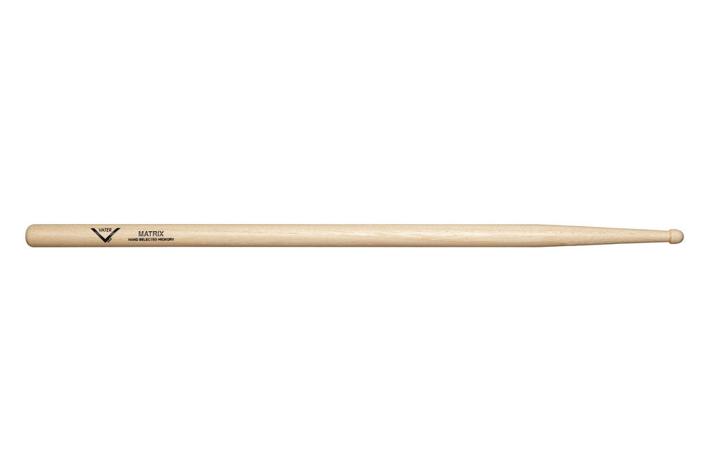 Vater Matrix bacchette per batteria, hickory, punta in legno