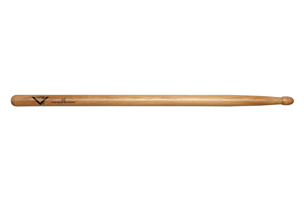 Vater 3S bacchette per batteria, hickory, punta in legno