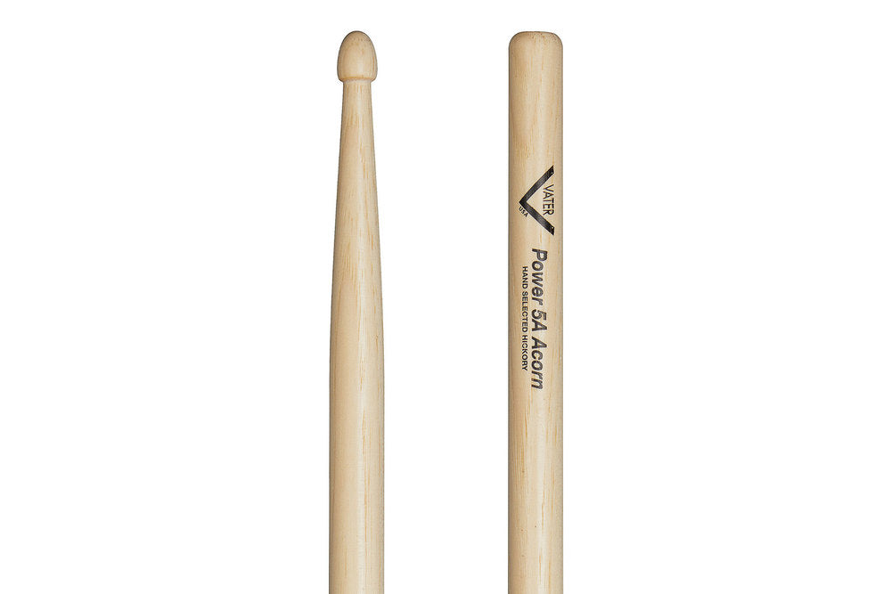 Vater Power 5A Acorn bacchette per batteria, hickory, punta in legno
