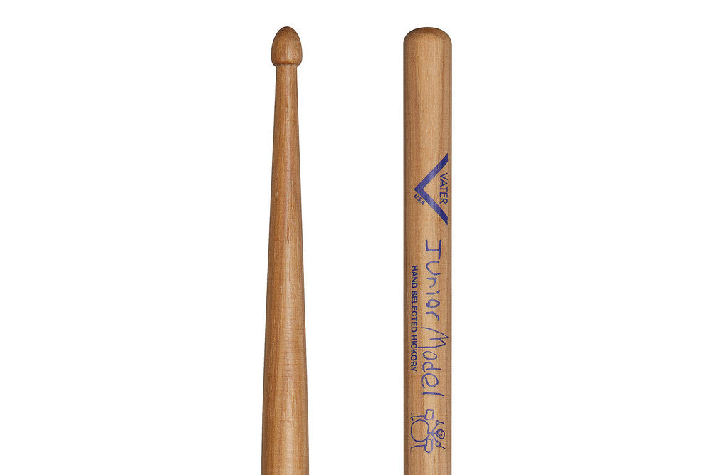Vater Junior bacchette per batteria, hickory, punta in legno