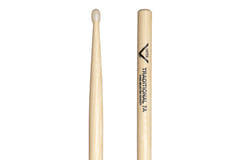 Vater Traditional 7A bacchette per batteria, hickory, punta in nylon