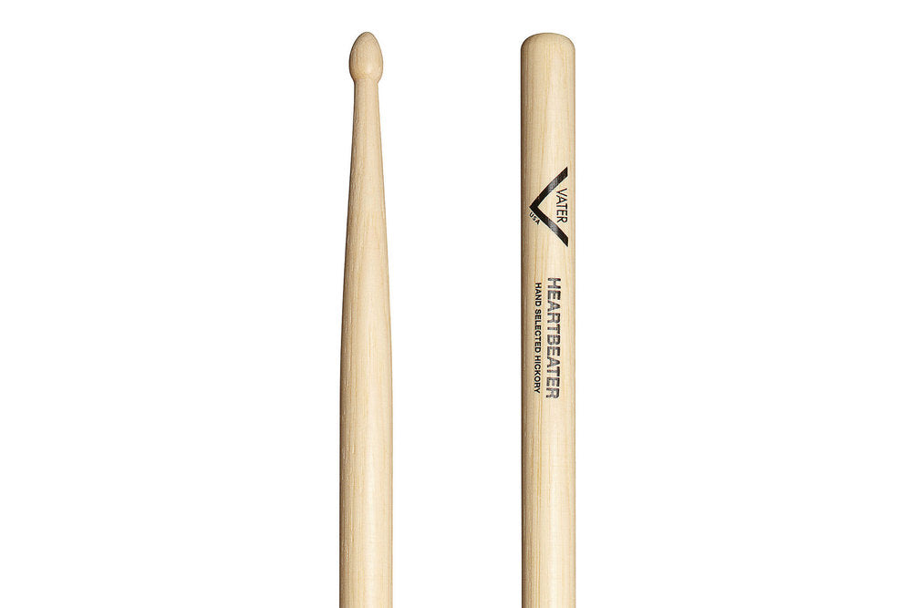 Vater Heartbeater bacchette per batteria, hickory, punta in legno