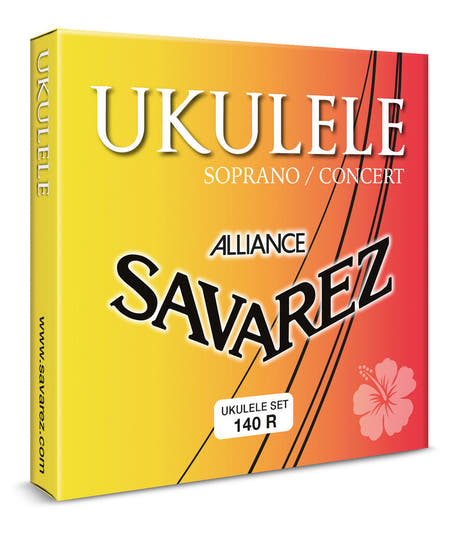Set di corde Savarez 140R Alliance per ukulele soprano e da concerto