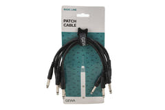 GEWA Basic Line cavo patch 0,3 m, mono-jack diritto, 6 pezzi