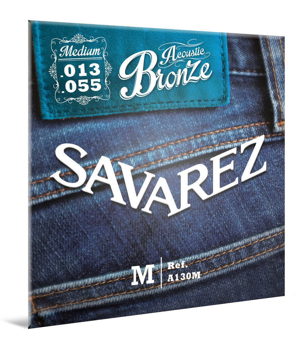 Savarez A130M Bronze corde per chitarra acustica, medium .013 a .055