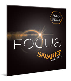 Corde per chitarra elettrica Savarez F50XLL Focus, mixed .009–.046