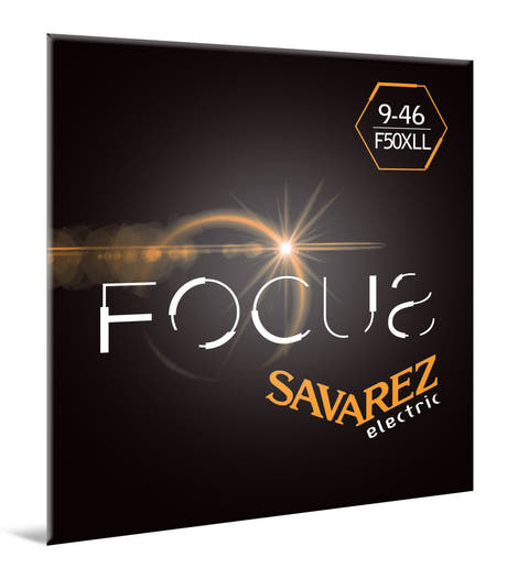 Corde per chitarra elettrica Savarez F50XLL Focus, mixed .009–.046
