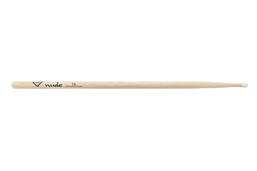 Bacchette per batteria Vater Nude Series 7A, hickory, punta in nylon