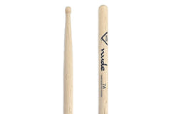 Vater Nude series 7A bacchette per batteria, hickory, punta in legno