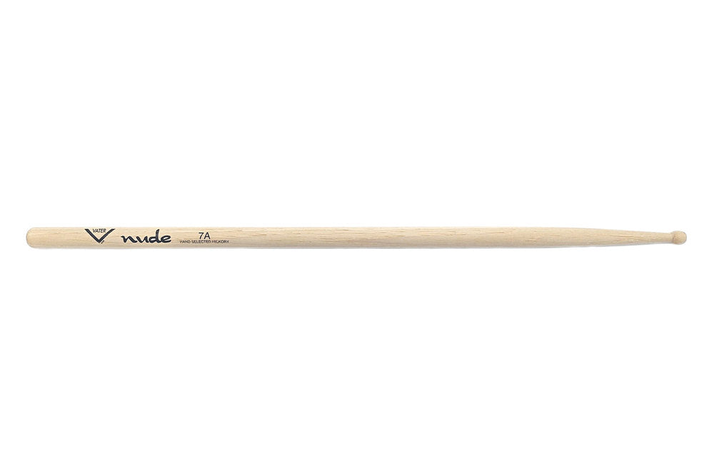 Vater Nude series 7A bacchette per batteria, hickory, punta in legno