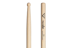 Vater Nude Series 3A bacchette per batteria, hickory, punta in legno