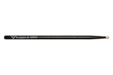 Bacchette per batteria Vater Eternal Black Power 5B, hickory, punta in legno