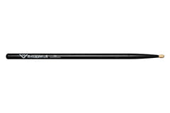 Vater Eternal Black 5A bacchette per batteria, hickory, punta in legno