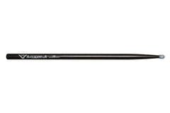 Vater Eternal Black 5B bacchette per batteria, hickory, punta in nylon