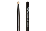 Bacchette per batteria Vater Eternal Black Power 5B, hickory, punta in legno