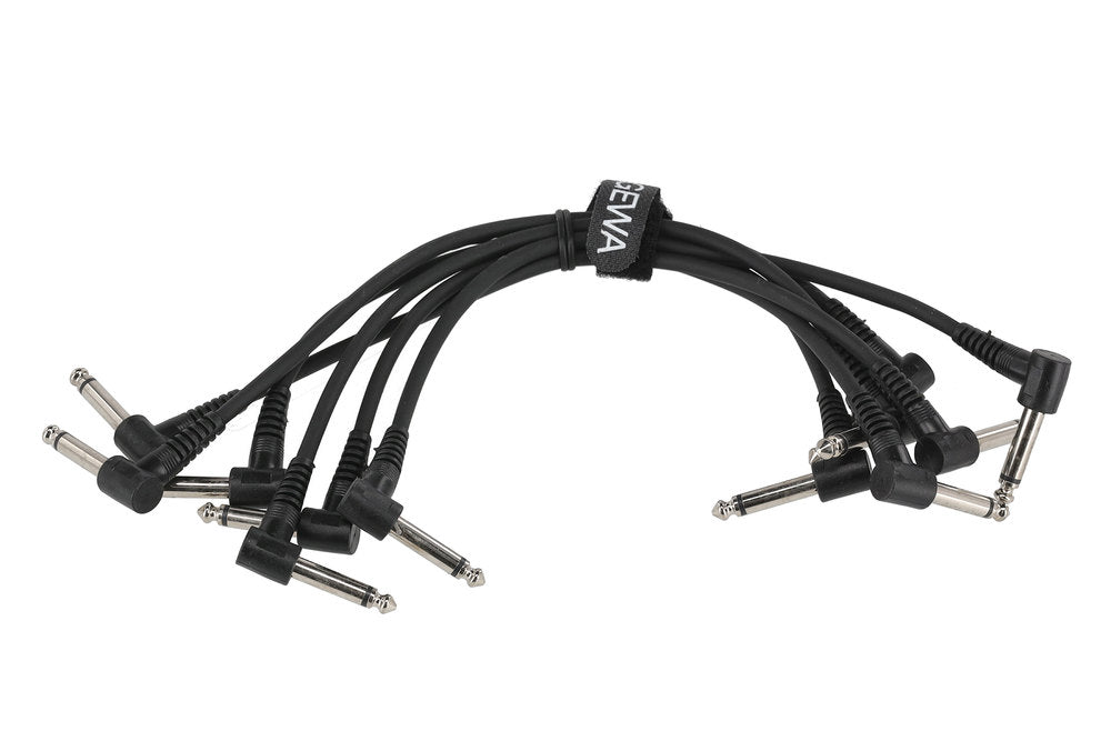 GEWA Basic Line cavo patch 0,3 m, mono-jack angolato, 6 pezzi