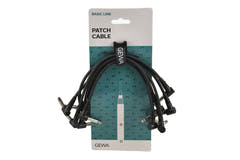 GEWA Basic Line cavo patch 0,3 m, mono-jack angolato, 6 pezzi