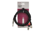 GEWA Pro Line cavo insert 3 m, jack stereo a XLR maschio e XLR femmina