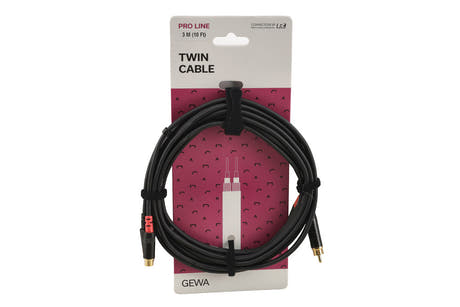 GEWA Pro Line cavo doppio 3 m, prolunga cinch