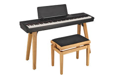 Supporto GEWA per Portable Piano PP-2 e PP-3, gambe in legno nero opaco