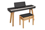 Supporto GEWA per Portable Piano PP-2 e PP-3, gambe in legno nero opaco