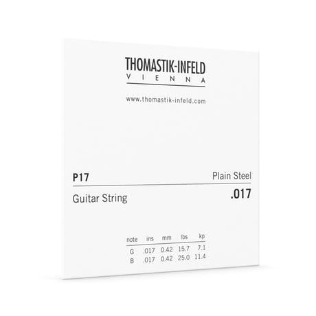 Thomastik-Infeld P17 corda per chitarre elettrica .017, acciaio rivestito in ottone lucido